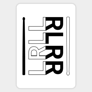 Paradiddle: RLRR LRLL Drum Rudiment Enthusiast Magnet